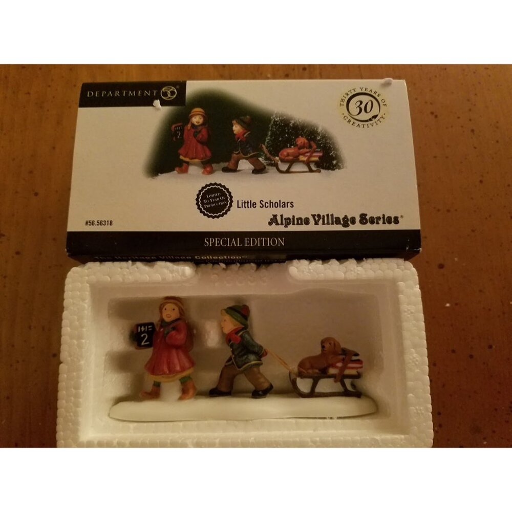 "Little Scholars" #56318 Alpine Village Series -Retired-